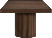 Belinda 243.8cm Oak Veneer Solid Wood Dining Table