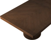 Belinda 243.8cm Oak Veneer Solid Wood Dining Table