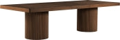 Belinda 243.8cm Oak Veneer Solid Wood Dining Table