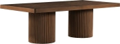 Belinda 243.8cm Oak Veneer Solid Wood Dining Table