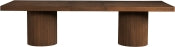 Belinda 243.8cm Oak Veneer Solid Wood Dining Table