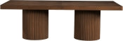 Belinda 243.8cm Oak Veneer Solid Wood Dining Table