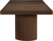 Belinda 243.8cm Oak Veneer Solid Wood Dining Table