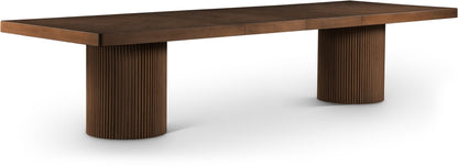 Belinda 243.8cm Oak Veneer Solid Wood Dining Table