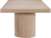 Belinda 365.8cm Oak Veneer Solid Wood Dining Table