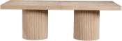 Belinda 365.8cm Oak Veneer Solid Wood Dining Table