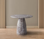 Cosenza 91.4cm Marble Finish Indoor / Outdoor Concrete Dining Table