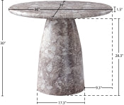 Cosenza 91.4cm Marble Finish Indoor / Outdoor Concrete Dining Table