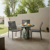 Cosenza 91.4cm Marble Finish Indoor / Outdoor Concrete Dining Table