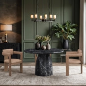 Cosenza 123.2cm Marble Finish Indoor / Outdoor Concrete Dining Table