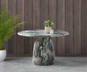 Cosenza 123.2cm Marble Finish Indoor / Outdoor Concrete Dining Table