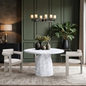Cosenza 123.2cm Marble Finish Indoor / Outdoor Concrete Dining Table
