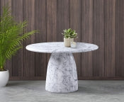 Cosenza 123.2cm Marble Finish Indoor / Outdoor Concrete Dining Table