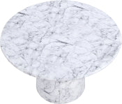 Cosenza 123.2cm Marble Finish Indoor / Outdoor Concrete Dining Table
