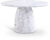 Cosenza 123.2cm Marble Finish Indoor / Outdoor Concrete Dining Table