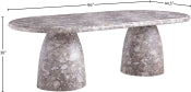 Cosenza 243.8cm Marble Finish Indoor / Outdoor Concrete Dining Table
