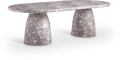 Cosenza 243.8cm Marble Finish Indoor / Outdoor Concrete Dining Table