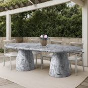 Cosenza 243.8cm Marble Finish Indoor / Outdoor Concrete Dining Table