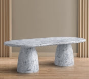 Cosenza 243.8cm Marble Finish Indoor / Outdoor Concrete Dining Table
