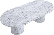 Cosenza 243.8cm Marble Finish Indoor / Outdoor Concrete Dining Table