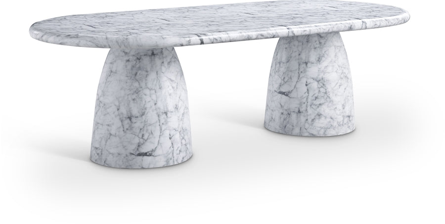 Cosenza 243.8cm Marble Finish Indoor / Outdoor Concrete Dining Table