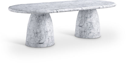 Cosenza 243.8cm Marble Finish Indoor / Outdoor Concrete Dining Table