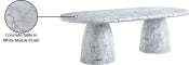 Cosenza 243.8cm Marble Finish Indoor / Outdoor Concrete Dining Table