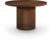 Belinda 121.9cm Oak Veneer Solid Wood Dining Table