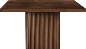 Belinda 137.2cm Oak Veneer Solid Wood Dining Table