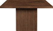 Belinda 137.2cm Oak Veneer Solid Wood Dining Table