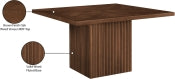 Belinda 137.2cm Oak Veneer Solid Wood Dining Table