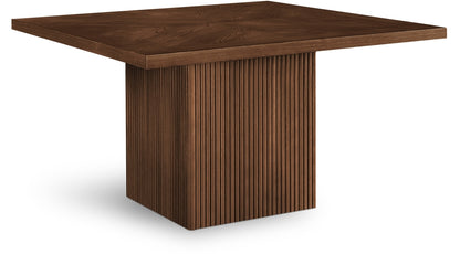Belinda 137.2cm Oak Veneer Solid Wood Dining Table