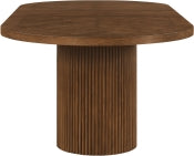 Belinda 312.4cm Oak Veneer Solid Wood Dining Table