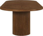 Belinda 312.4cm Oak Veneer Solid Wood Dining Table