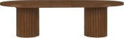 Belinda 312.4cm Oak Veneer Solid Wood Dining Table