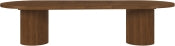 Belinda 312.4cm Oak Veneer Solid Wood Dining Table