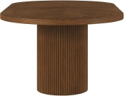 Belinda 312.4cm Oak Veneer Solid Wood Dining Table