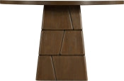 Tavio 121.9cm Oak Veneer Solid Wood Dining Table