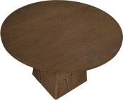Tavio 121.9cm Oak Veneer Solid Wood Dining Table