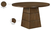 Tavio 121.9cm Oak Veneer Solid Wood Dining Table