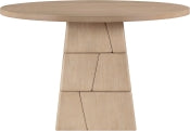 Tavio 121.9cm Oak Veneer Solid Wood Dining Table