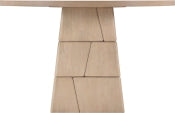 Tavio 121.9cm Oak Veneer Solid Wood Dining Table
