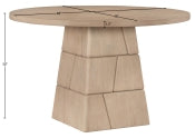 Tavio 121.9cm Oak Veneer Solid Wood Dining Table