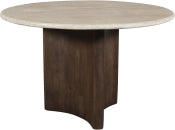 Pietra 121.9cm Travertine Solid Mango Wood Dining Table