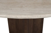 Pietra 121.9cm Travertine Solid Mango Wood Dining Table