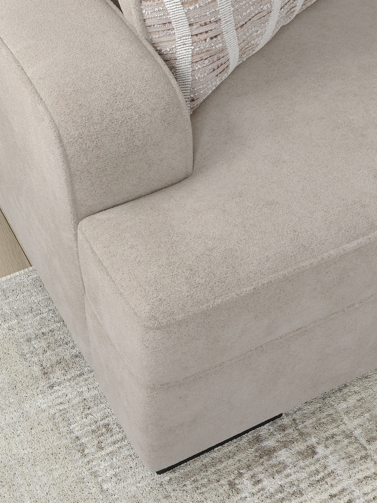 Ashley AS59902 High Profile Sofa & Loveseat Taupe