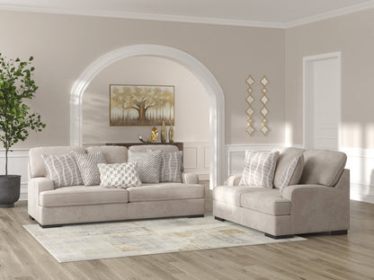 Ashley AS59902 High Profile Sofa & Loveseat Taupe