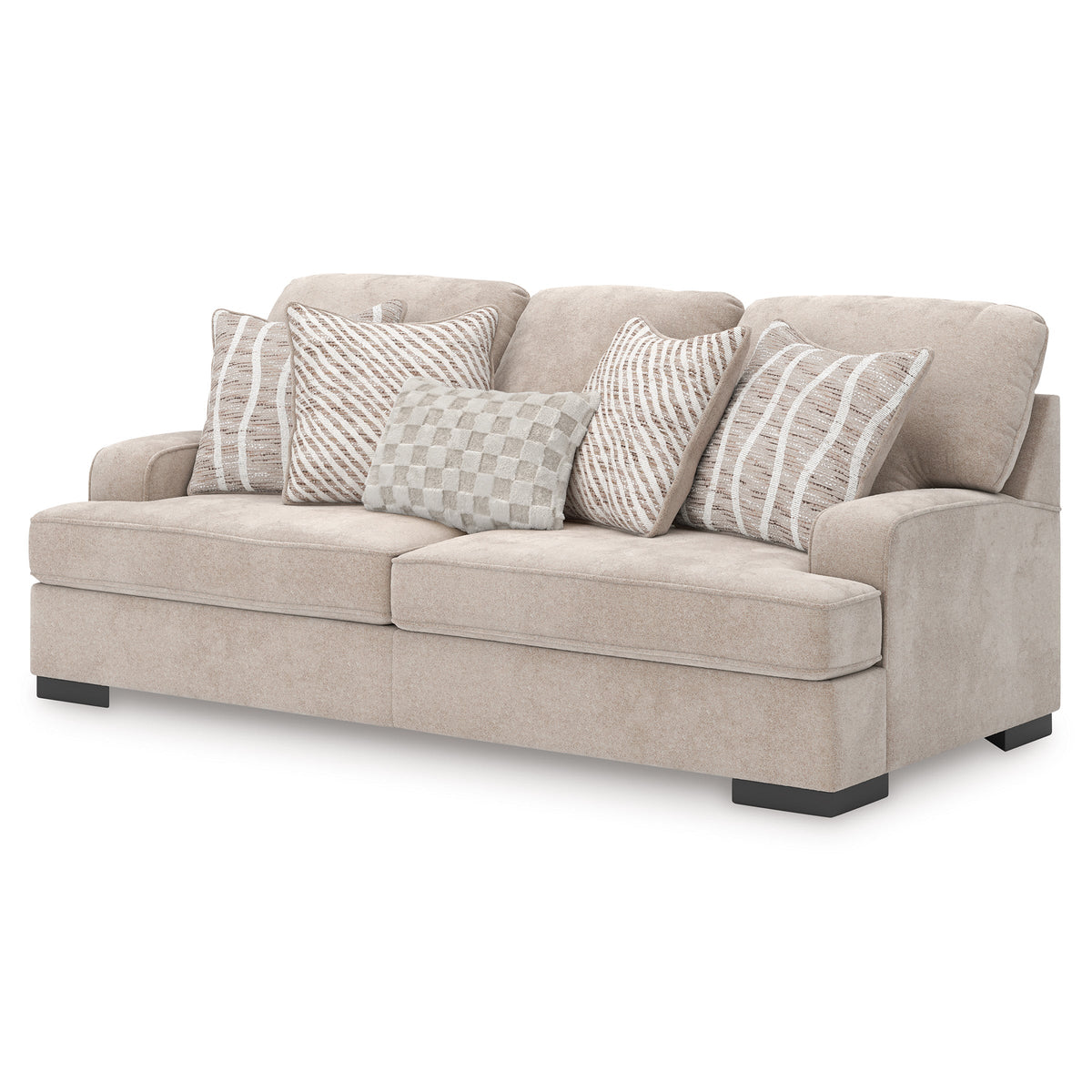 Ashley AS59902 High Profile Sofa & Loveseat Taupe