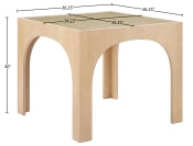 Waldorf 92.1cm Tempered Glass Dining Table