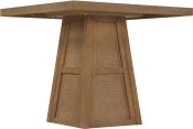 Fenwick 92.1cm Cane Oak Veneer Solid Wood Dining Table
